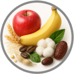 Fresh fruits, vegetables, grains, and plant-based products