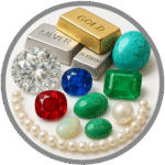 Precious Metals including gems, jewelry, and coins in trade classification.
