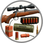 Arms and Ammunition including weapons, parts, and accessories in trade systems.